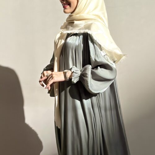 عبا حریر سبز