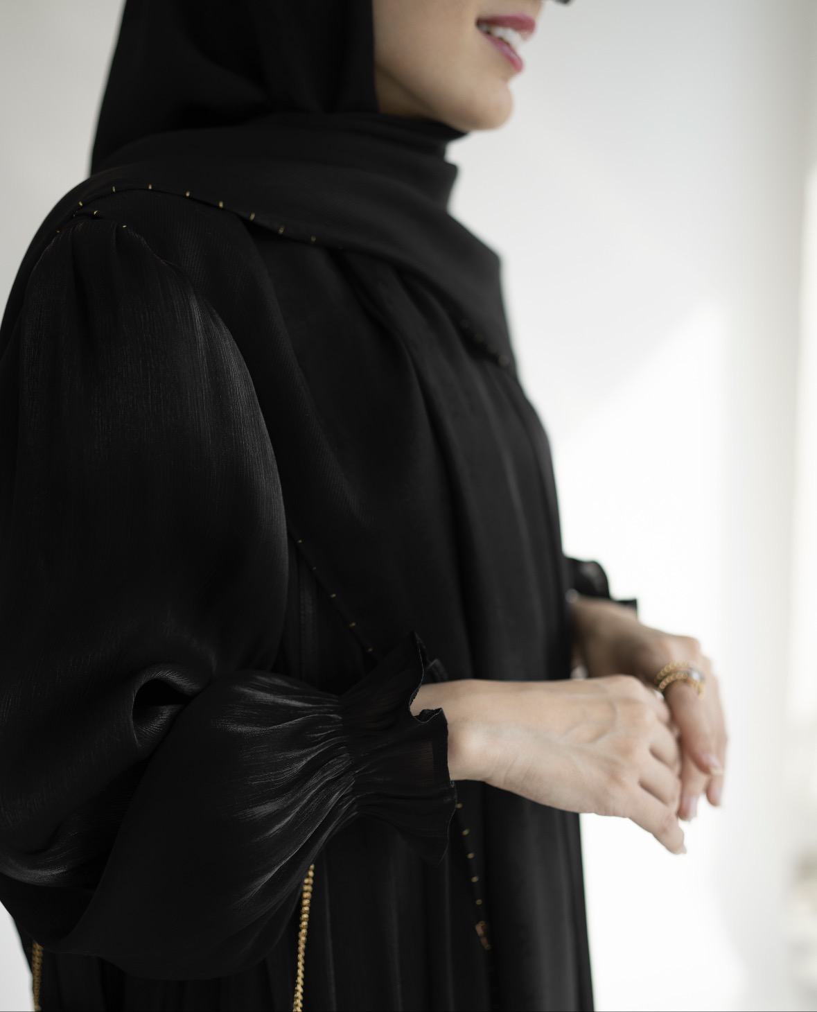 عبا حریر مشکی