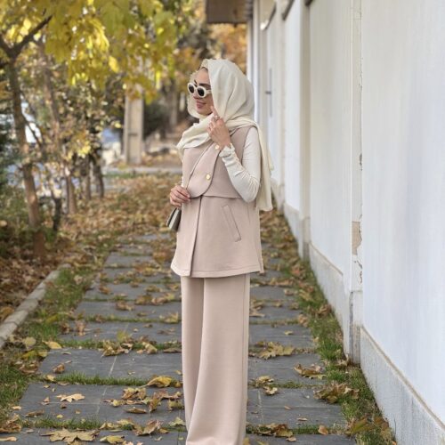 وست و شلوار اویشو کرم