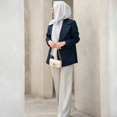 شلوار گاباردین  طوسی