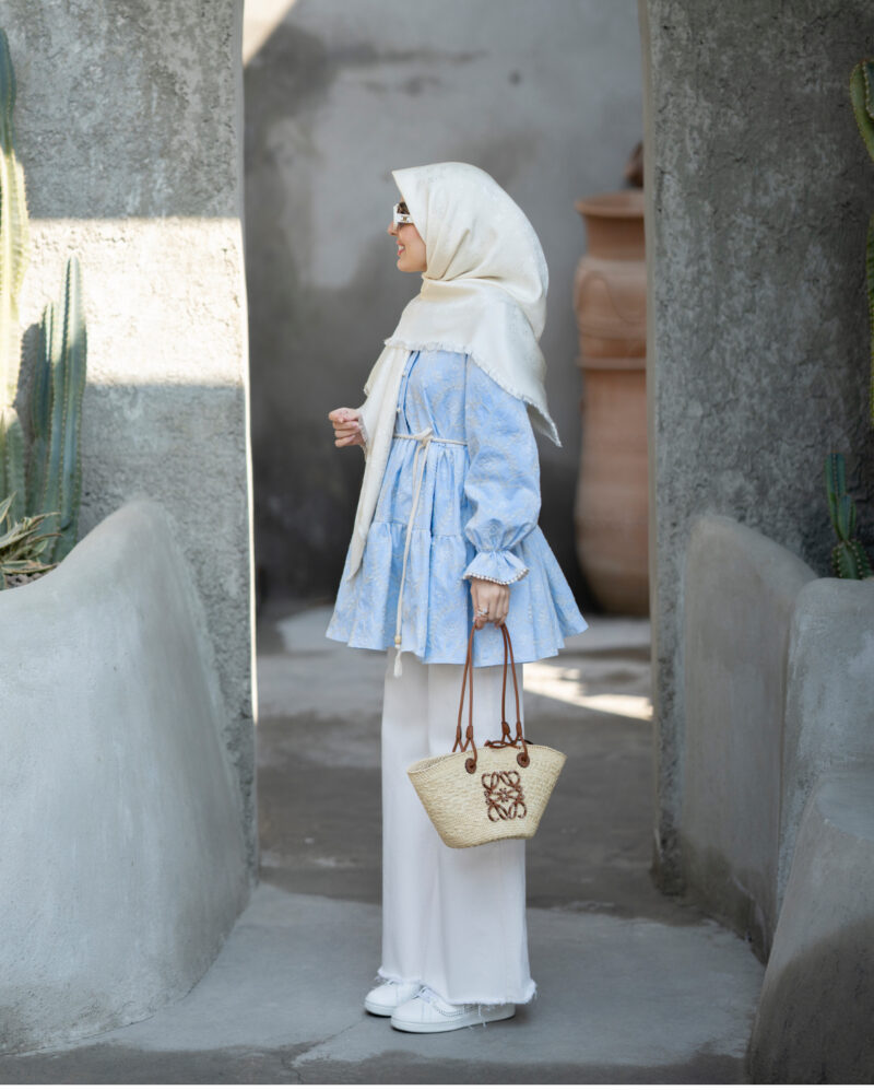 مانتو قیطون آبی