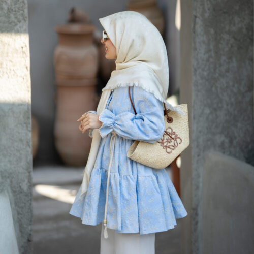 مانتو قیطون آبی