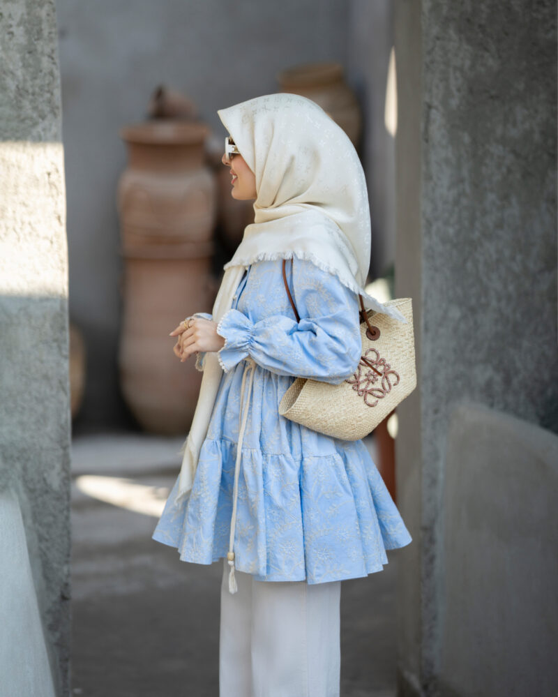 مانتو قیطون آبی