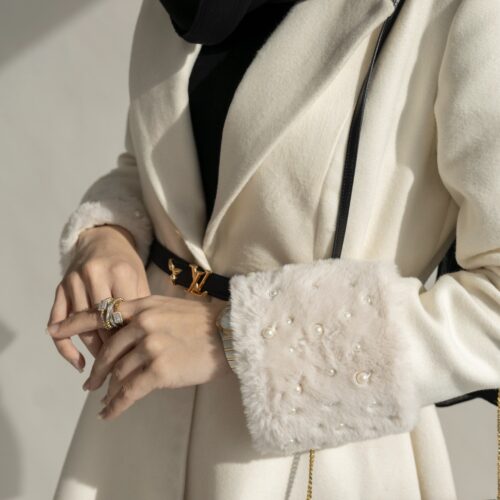 پالتو مروارید سفید