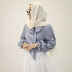 شومیز حریر رها نقره آبی