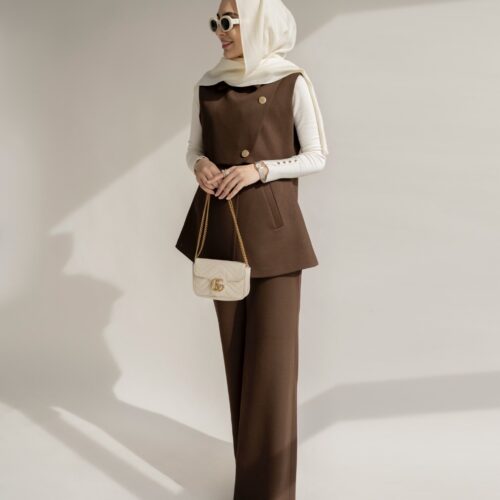 وست و شلوار اویشو قهوه ای