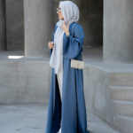عبا ساتن آبی
